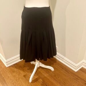 $650 NWOT Yigal Azrouël Pleated High Waist Forest Green Skirt 4